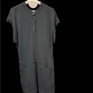 Casual Black Midi Dress